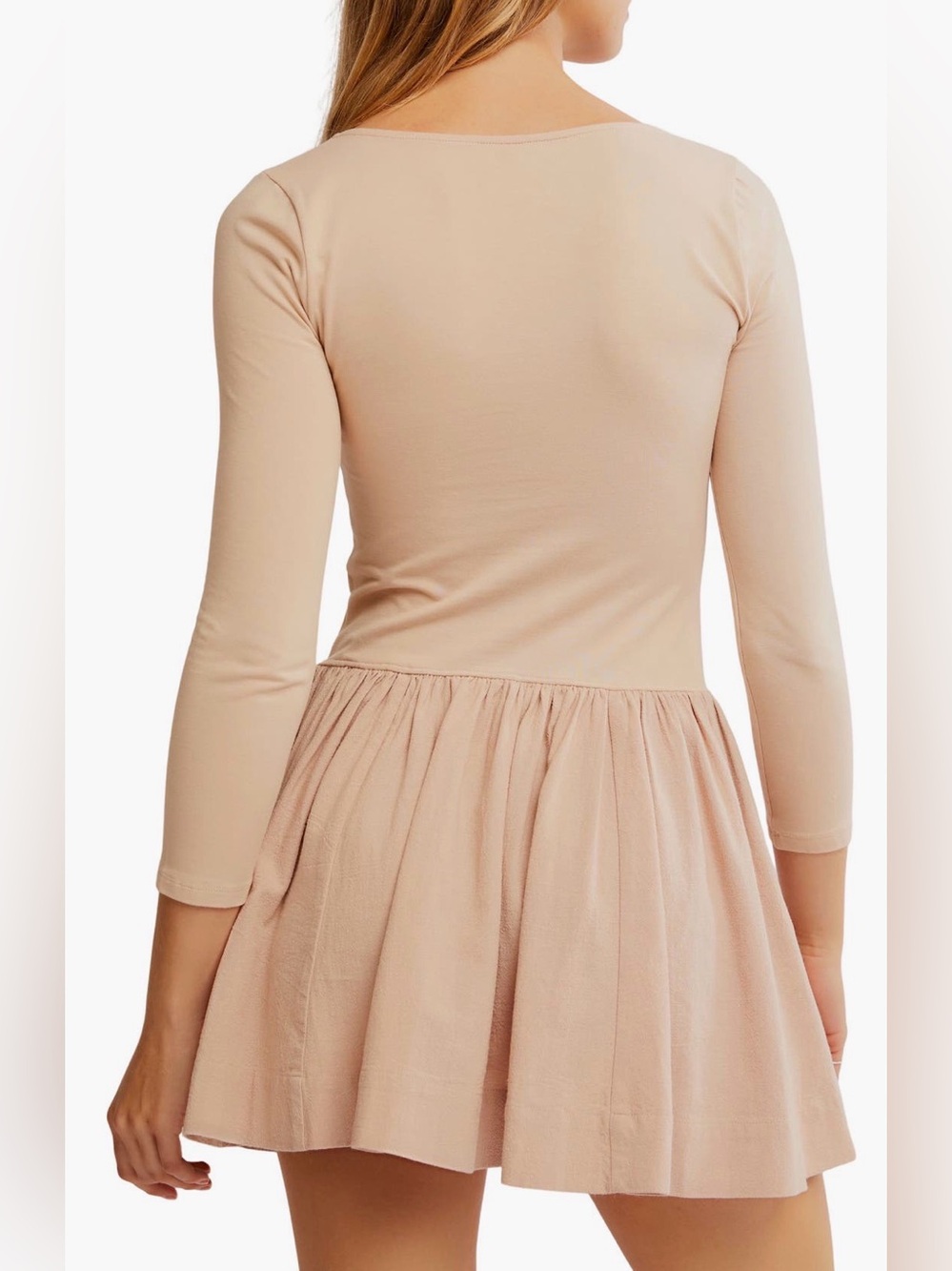 Free People Blush Long-Sleeve Scoop Mini Dress - Picture 5 of 7